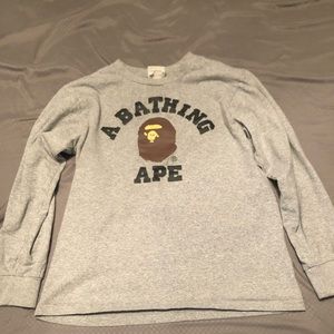 Bape A Bathing Ape long sleeve shirt AS adult smal